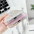 thumbnail image 4 of for iPhone Case,[Compatible with MagSafe] Glitter Bling Sparkly Clear Bumper Camera Lens Protection Clear Soft Shockproof Phone Case (Pink,iPhone 13 Pro), 4 of 5