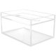 thumbnail image 1 of Napkin Acrylic Box Tissue Container Transparent Lidded Tissue Organizer Household Tissue Box, 1 of 3