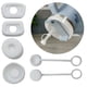thumbnail image 3 of 6 tapones antiderrames de silicona para tazas de agua (blancos), herramientas para acampar al aire libre, 3 of 8