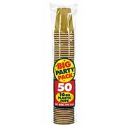 Gold Big Party Pack 16 oz. Plastic Cups (50) by Generic