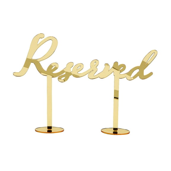 Gold Reserved Sign, Home Decor, Wedding, 1 Pieces