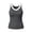 Gray, variant on Titcea Racerback Tank Tops for Women, V Neck Ribbed Knitted Wide Strap Casual Sleeveless T Shirts, Stretchy Breathable Workout Yoga Tank Tops
