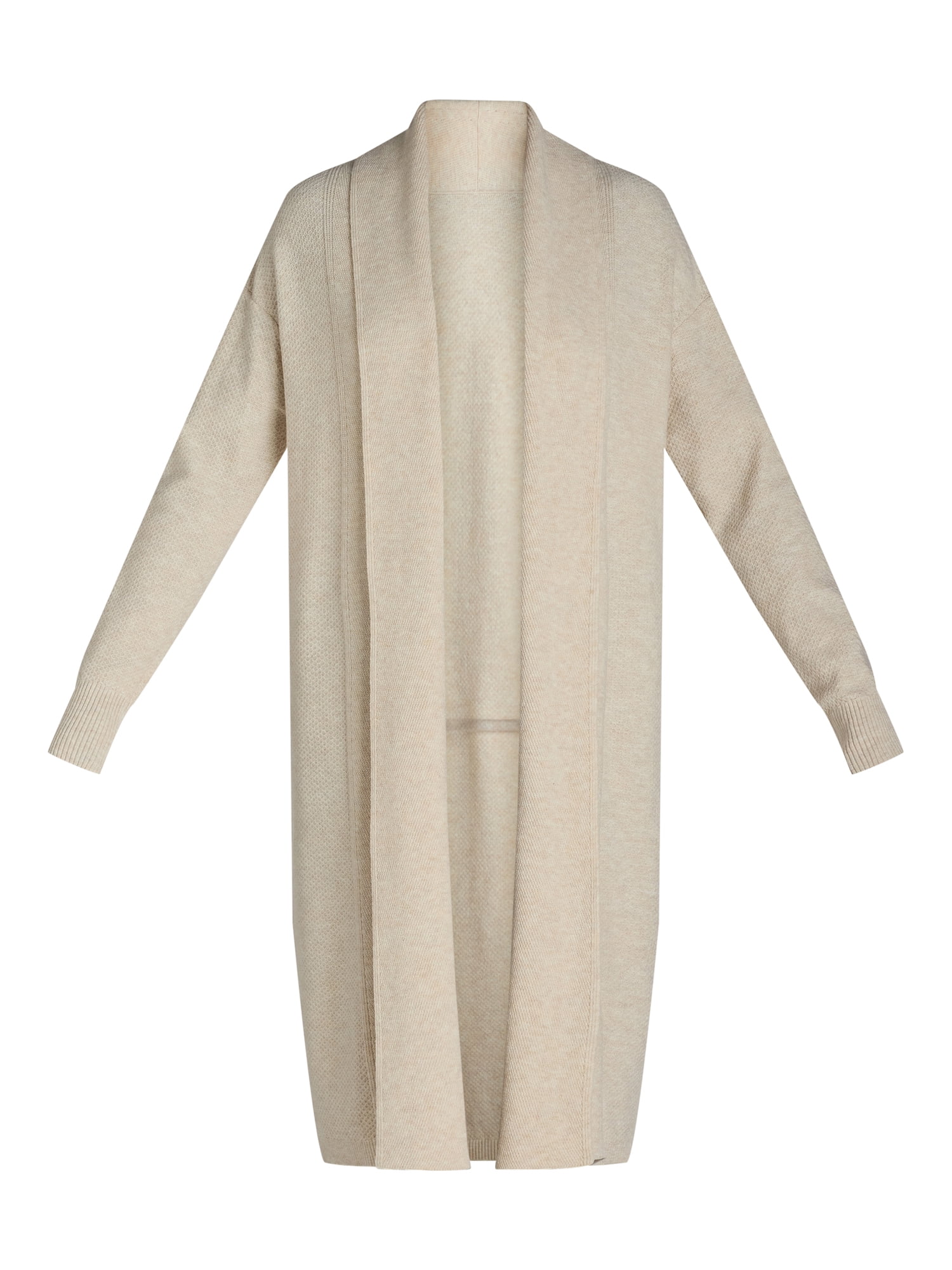 Time and Tru Women's Duster Cardigan Sweater, Midweight, Sizes XS-XXXL