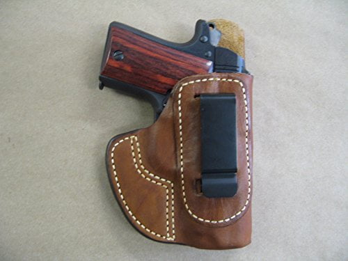 IWB Molded Leather Inside Waistband Concealed Carry Holster For Glock 43 TAN RH