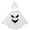Mean face, variant on GYRATEDREAM Toddler Kid Baby Girls Boys Halloween Costume White Ghost Smile Cape Glow in The Dark Cloak Fancy Party Cosplay with Hat 1-6T