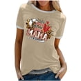 thumbnail image 1 of Elegante blusa de manga corta con cuello redondo y manga abullonada para mujer OAVQHLG3B Store  lin121212, 1 of 5