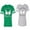 Men Green / Women Heather, variant on World Greatest Boy & Girlfriend Matching Couple Cotton Jerseys (Men Green / Women Black) (Men S / Women S)