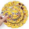 thumbnail image 3 of Paquete de 50 pegatinas de vinilo resistentes al agua Smiley Fashion para botellas de agua, portátiles, coches, patinetas y decoraciones para cuevas de hombres, 3 of 5