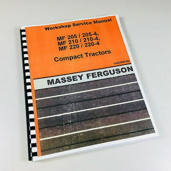Massey Ferguson Mf 210 210-4 Tractor Service Repair Shop Manual Workshop Tech