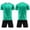 E138-Green, variant on Boys' Summer Soccer Short Sleeve Jersey Set, Printed Quick Dry and Breathable Sportswear, Stylish Crew Neck Training Suit