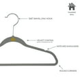 thumbnail image 3 of Simplify Kids Velvet Shirt Hangers, 25 Pack, Gray, 3 of 8