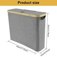 thumbnail image 3 of Toilet Paper Storage Basket with Lid for Bathroom Toilet Paper Storage Box Container with Handle Foldable Toilet Paper Bin Toilet Tissue Storage Bin for RV Clos Holds up to 12 Toilet Paper Roll, 3 of 10