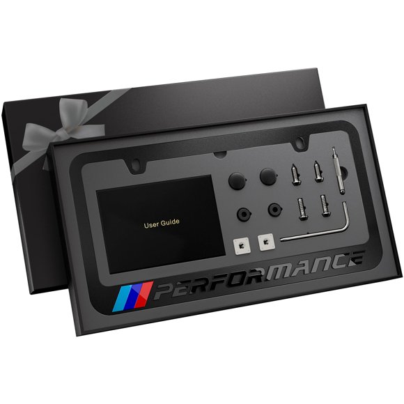 Marco para placa de auto Carvenluxe negro de aleación