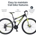 thumbnail image 5 of Schwinn Traxion Full Suspension Mountain Bike, 29-Inch Wheels, 24 Speed, Grey, 5 of 7