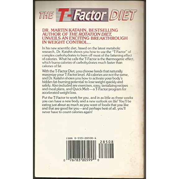 Pre-Owned The T-Factor Diet: A Scientific Breakthrough (Paperback) 0553285084 9780553285086
