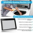 thumbnail image 3 of W11259006 Washer Lid Assembly Replacement Compatible with Maytag Bravos XL & Whirlpool Top Load Washers, Maytag Washer Lid Replacement for W10714900 W10843976 W11082608 W11094984, 3 of 10