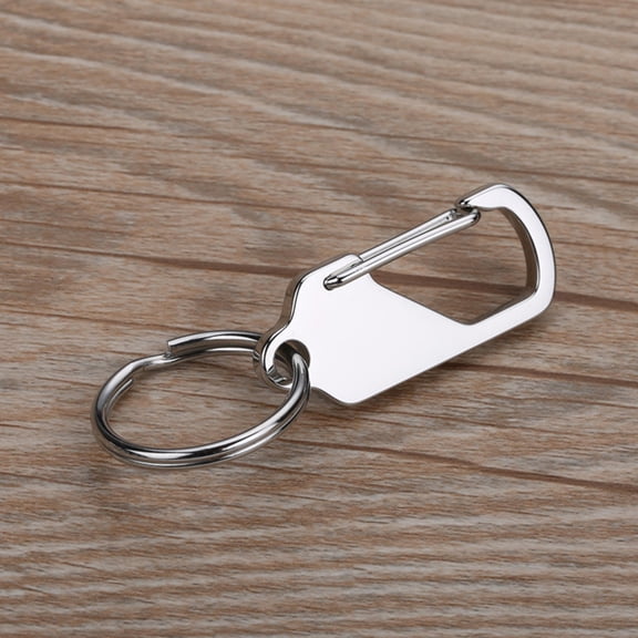LOLIPPYY 2Pcs Practical Stainless Steel Key Chain with Unique Design and Anti Lost Feature