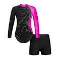 thumbnail image 2 of TiaoBug Kids Girls Gymnastics Leotards with Shorts Set Ballet Dance Outfts, 2 of 7
