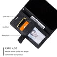 thumbnail image 5 of For Samsung Galaxy S25 FE 5G Wallet Phone Case With Card Holder Magnetic Closure Folio Splicing PU Leather Flip Case,Black,For Galaxy S25 FE 5G, 5 of 7