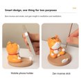 thumbnail image 4 of Animal Phone Stand,Resin Animal Statue Desktop Phone Holder,Anti Slip Cute Dog Desktop Phone Holder for Phone Stand-Grey, 4 of 7