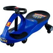 Lil' Rider Blue Chief Justice Police Car Foot-to-Floor Wiggle Ride-On