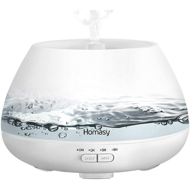 Homasy Essential Oil Diffuser, 500ml Aroma Diffuser Humidifier for