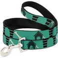 thumbnail image 1 of Buckle-Down DL-W30466 Dog House and Bone Turquoise Brown Dog Leash, 1 of 1