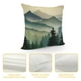 thumbnail image 4 of Gotuvs  Nature Landscape Throw Pillow Cover Mountain Forest and Lake Summer Green Plant Fog River Park Pillow Case Decorative Square Cushion for Home Couch Bed, 4 of 5