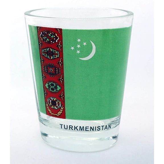 Turkmenistan Flag Shot Glass