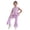 Purple, variant on Toddler Girls Casual Set Sleeveless Patchwork Tops with Flared Pants Stretch