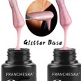 thumbnail image 2 of FRANCHESKA 30ml Base Gel 2 In 1 Glitter Camouflage Base Gel Nail Polish Base Coat, 2 of 5