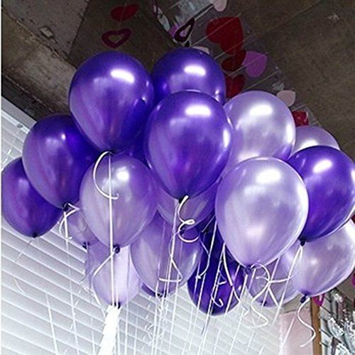 Decoration Anniversaire Violet,Set Ballons Violets Filles,Set