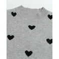 thumbnail image 3 of Sweaters for Women Crewneck Cute Heart Long Sleeve Knitted Sweaters Valentine's Day Winter Pullover Sweaters Alsol Lamesa, 3 of 6