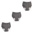 thumbnail image 2 of braveheart Breathable and Reliable Reusable Mens Underwear for Incontinence Washable Briefs Pant 100CC Dark Grey L 3Set, 2 of 5