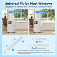 thumbnail image 6 of Akires Portable Air Conditioner 10000 BTU Ashrae, 3-in-1 AC Unit for Room with Remote, 450 Sq.Ft, 24H Timer, Window Kit for Bedroom, 6 of 8