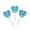 Blue Love, variant on Elegant Star Heart Circle Lollipop Pendant Featuring Long Time Use Sturdy Resin Materials Accessory for Daily Use