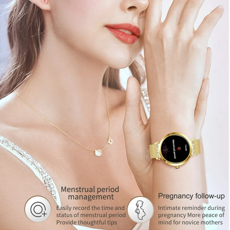 IP68 Waterproof Smart Watch Women Lovely Bracelet Heart Rate