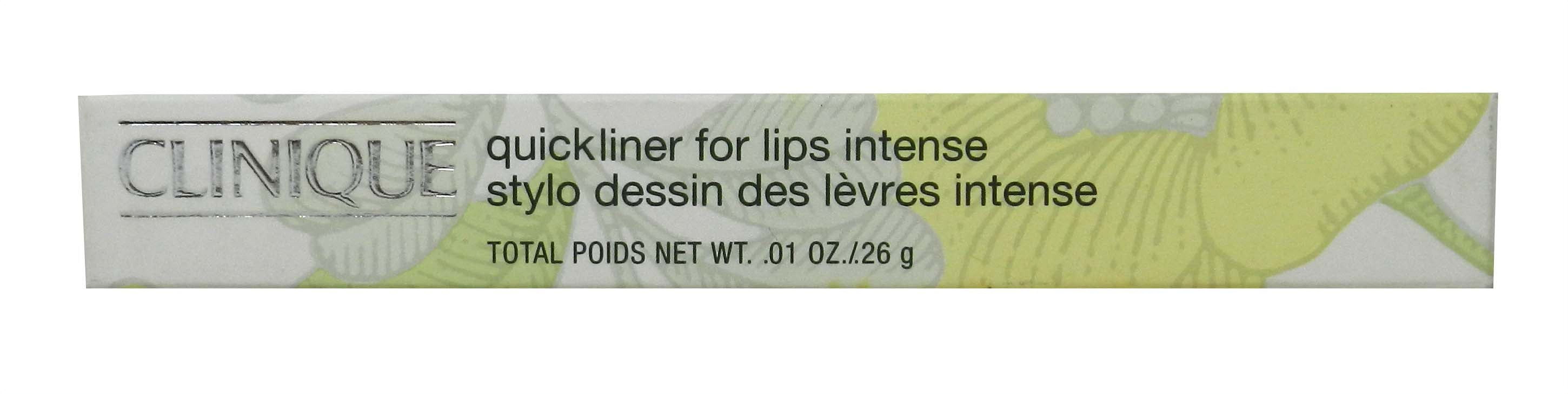 CLINIQUE QUICKLINER LIP LINER 0.01 OZ INTENSE COLA CLINIQUE/QUICKLINER FOR LIPS INTENSE 03 INTENSE COLA 0.01 OZ (.3 ML)