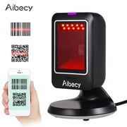 Aibecy Barcode Scanner 1D/2D/QR Omnidirectional Barcode Scanner USB Wired Bar Code Reader