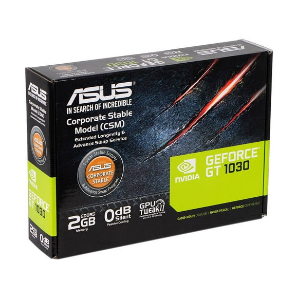 Tarjeta de Video NVIDIA GeForce GT 1030 ASUS, 2GB GDDR5, 1xHDMI Asus GT1030-2G-CSM