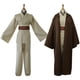 thumbnail image 2 of Disfraz de caballero Jedi estrella de cine, disfraz de Wan, túnica negra, uniforme de guerrero Obi, capa, fiesta de carnaval de Halloween para hombres, 2 of 5