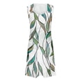thumbnail image 4 of Puntoco Vestidos Mujer Fancy Women Impreso Elegante Estilo Casual Vestido con Cuello en V con Correa, 4 of 5