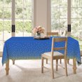 thumbnail image 3 of Plastic Table Cloth Disposable 12 Pack, 54 x 108 Inch, Dark Blue, Gold Dot, for Party Picnic Wedding, 3 of 6