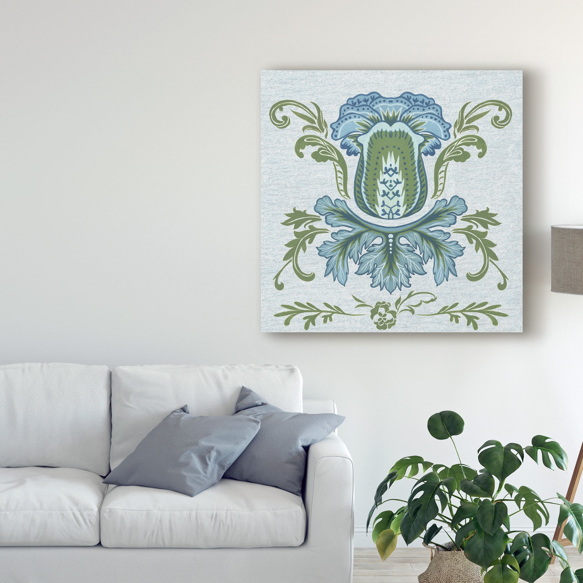 Trademark Fine Art 'Serene Chintz III' Canvas Art by Melissa Wang