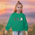 thumbnail image 4 of Spazoro Toddler Kids Girls Boys Sweatshirts, Graphic Crew Neck Long Sleeve Fall Winter Tops for Childs Girls Boys Green Size 4-5 T, 4 of 4