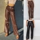 thumbnail image 4 of Moda Mujer Cintura Alta Cuero Sólido Pantalones Casual Señoras Pantalones Elásticos Odeerbi  ODB-6, 4 of 4