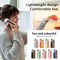 thumbnail image 5 of ELEHOLD Case for iPhone 16 Pro Max, Leather Wallet Case with Metal Buckle Card Holder & Wristband & Stand, Shockproof Back Cover for Men Women,Black, 5 of 11