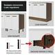 thumbnail image 5 of Mueble de Cocina Madesa Agata 60 cm 1 Puerta Marrón/Blanco, 5 of 6