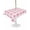 Pink, variant on Pink Checkered Rectangle Outdoor Tablecloth, Waterproof Table Cloth Cover with Umbrella Hole and Zipper, Pink White Buffalo Plaid Table Protector for Patio Party Picnic 52"x70"