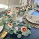 thumbnail image 1 of Guirnalda Flores Artificiales onlyliua 5,9 Pies con Rosas Decoración de Mesa de Bodas Fiestas, 1 of 6